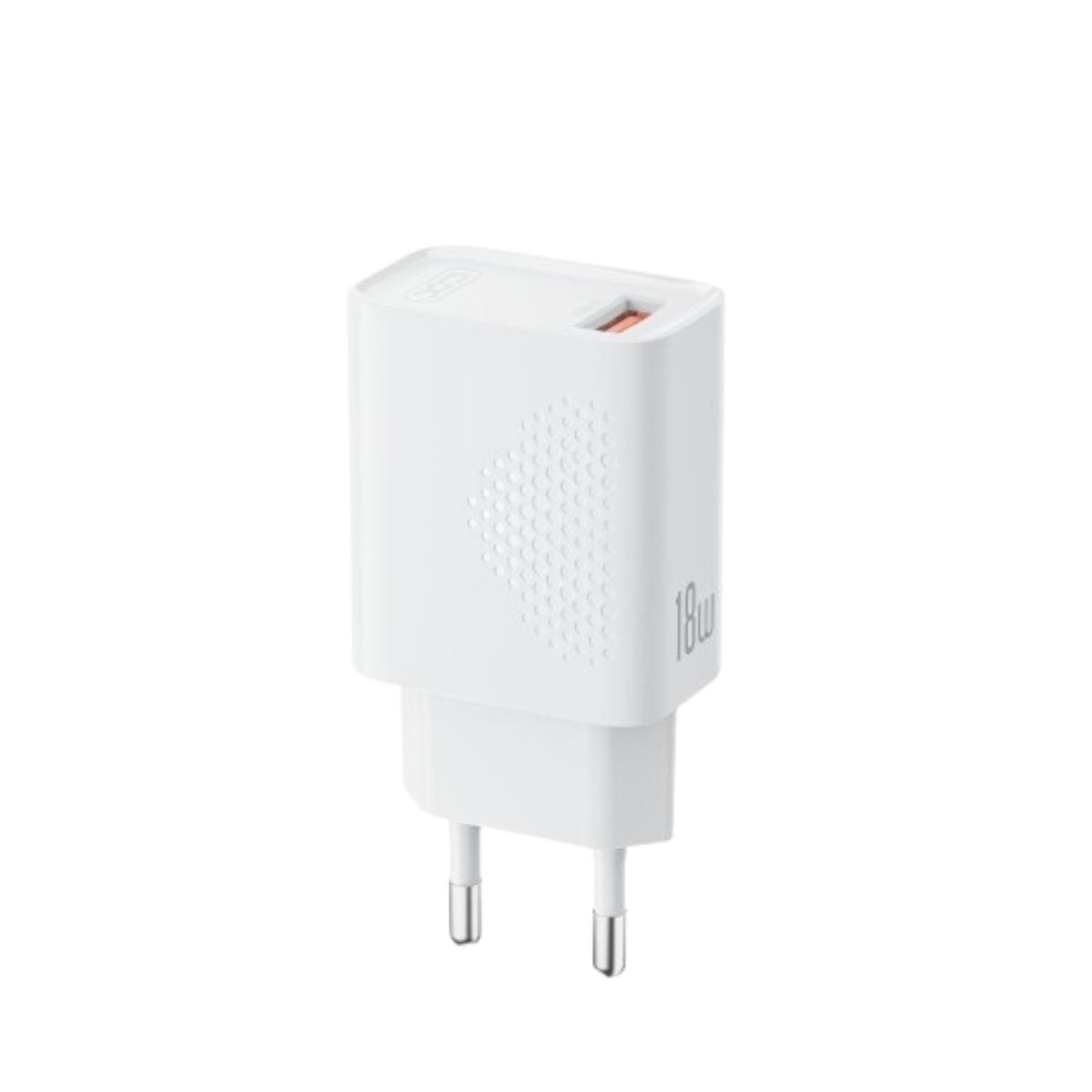 XO 220V 18W, USB-A + кабел USB-A - Micro, L159 /бял/