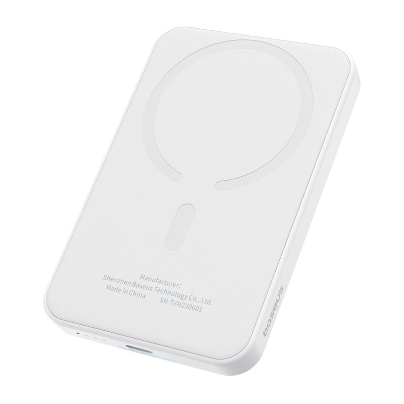 BASEUS Power Bank 5000 mAh 20W, Mini Magnetic /бял/ - P10022107223-00