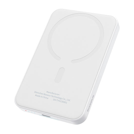 BASEUS Power Bank 5000 mAh 20W, Mini Magnetic /бял/ - P10022107223-00
