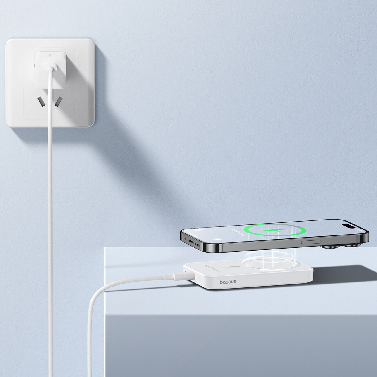 BASEUS Power Bank 5000 mAh 20W, Mini Magnetic /бял/ - P10022107223-00